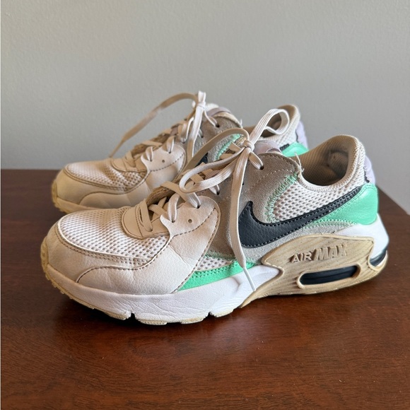 Nike Air Max Excee White Teal Grey Tan Purple Size 7 - Picture 1 of 6